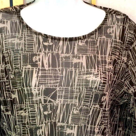 Wearable Art, Spirit House Midi Dress Stretchy Sheer Polyester, Size M - Picture 6 of 11